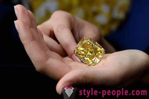 Yellow Diamond: īpašības, izcelsmi, ieguves un interesanti fakti
