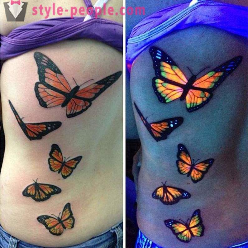 Tetovējumi, kas ir redzama tikai ultravioletajā gaismā