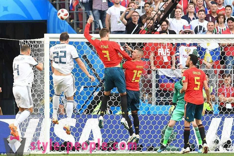 Krievija uzvarēja Spāniju, un uzlabotas, lai ceturtdaļfinālā pirmo reizi 2018 World Cup