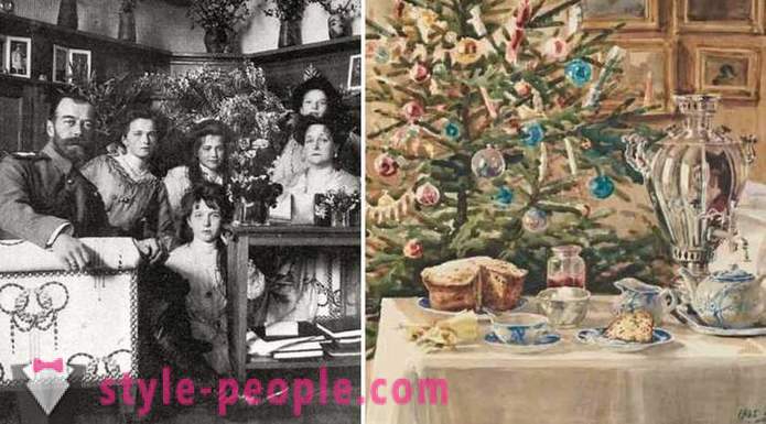 Ziemassvētku dāvanas bērniem ar ģimenēm Krievijas imperatori