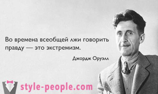 25 pravietiskas citāti George Orwell