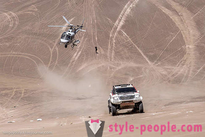 Dakar 2014 Bīstams sacensības Čīles tuksnesī