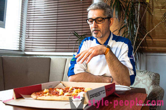 Itālijas šefpavārs mēģina Baltkrievijas pizza