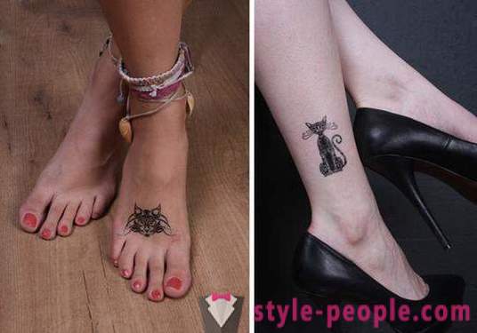 Tetovējums uz viņa kāju kaķis: foto, vērtība