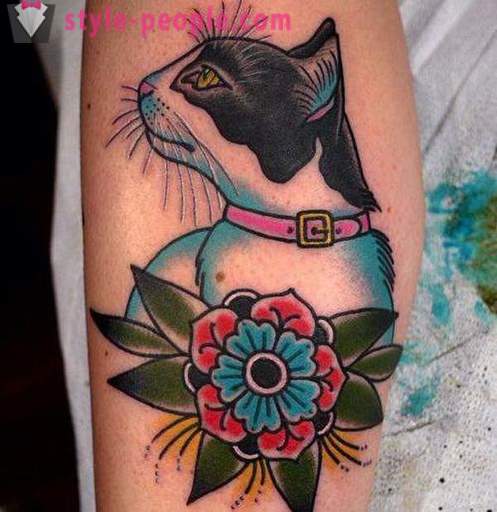 Tetovējums uz viņa kāju kaķis: foto, vērtība