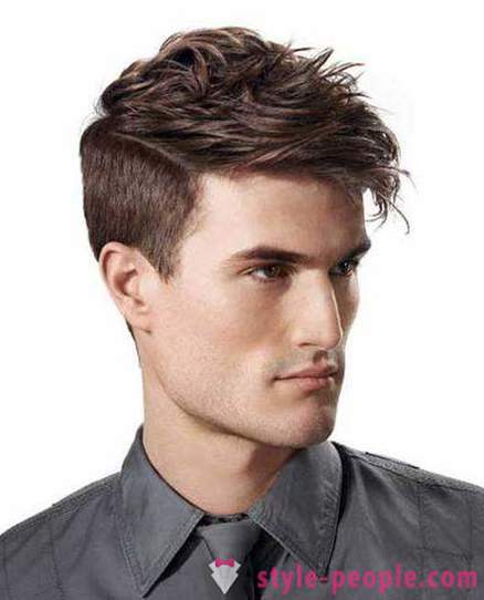Vīriešu stilīga frizūra (foto)