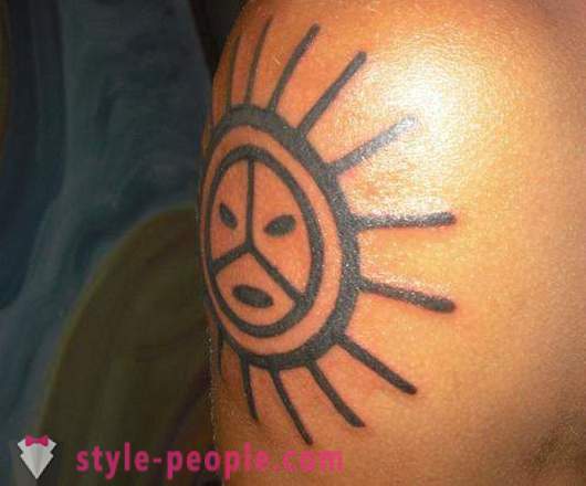Saule - tetovējums pozitīviem cilvēkiem, spēcīga talismans